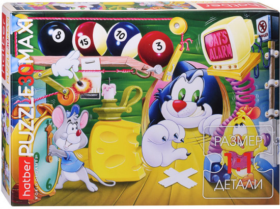 Пазл «Приключения кота и мышонка»