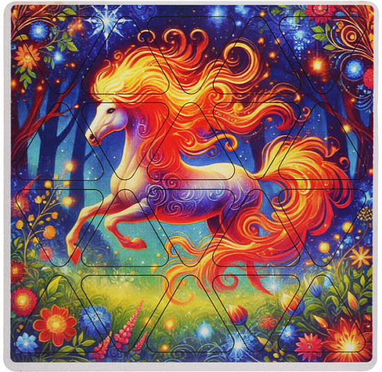 Пазл «Огненная лошадь»