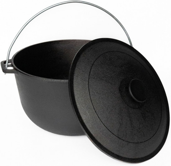 Казан чугунный с крышкой