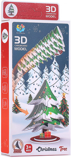 Пазл 3D «Елочка с подарками»