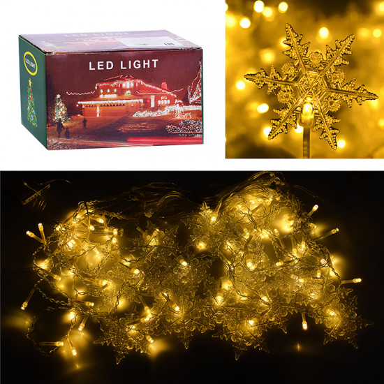 Электрогирлянда-занавес «Снежинки»