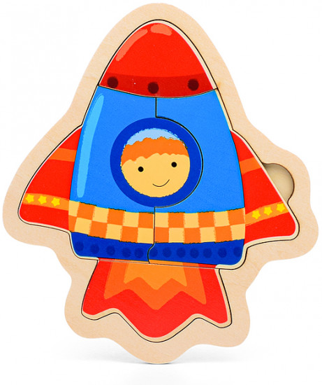 Пазл в рамке «Ракета»