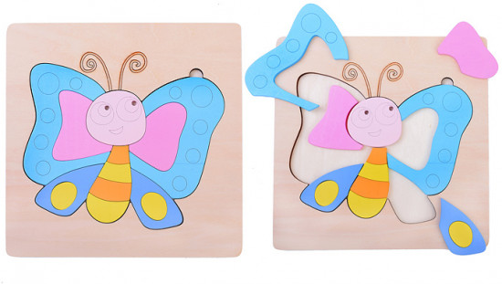Пазл-вкладыш «Бабочка»