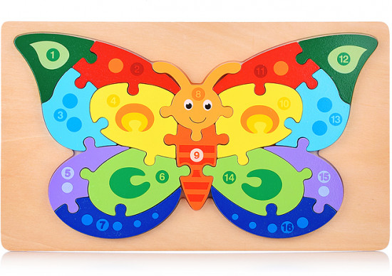 Пазл-вкладыш «Бабочка»