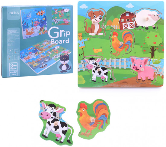 Пазл-вкладыш «В деревне»