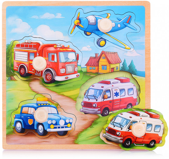 Пазл-вкладыш «Важный транспорт»
