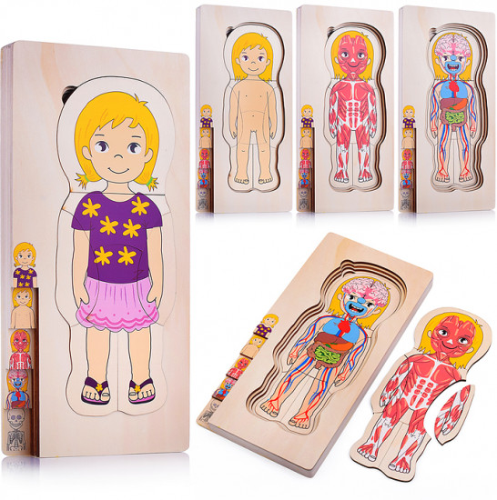 Пазл-вкладыш «Девочка»