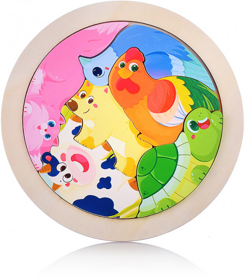 Пазл-вкладыш «Животные»