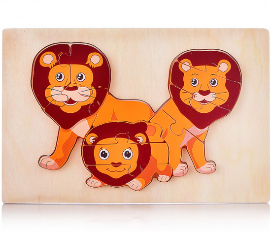 Пазл-вкладыш «Львы»