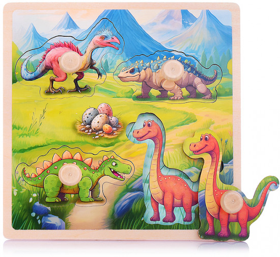 Пазл-вкладыш «Эра динозавров»