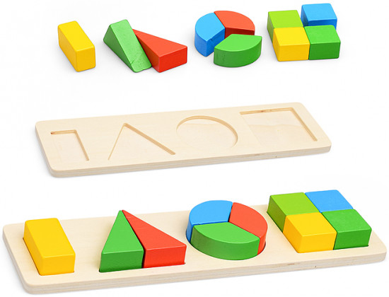 Пазл-вкладыш «Дроби»