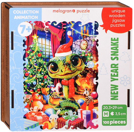 Пазл «Новогодняя змея»
