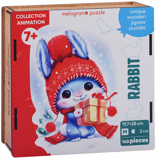 Пазл «Новогодний кролик»