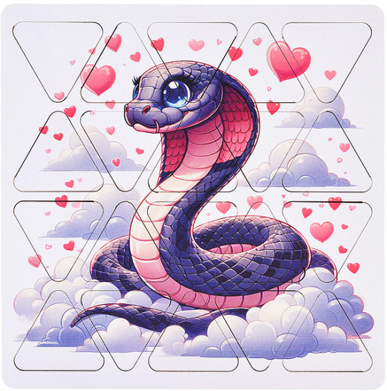 Пазл «Змея в облаках»