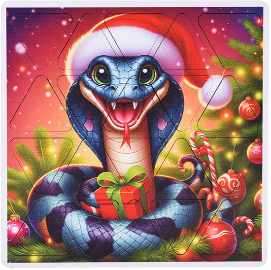 Пазл «Змея в шапке»