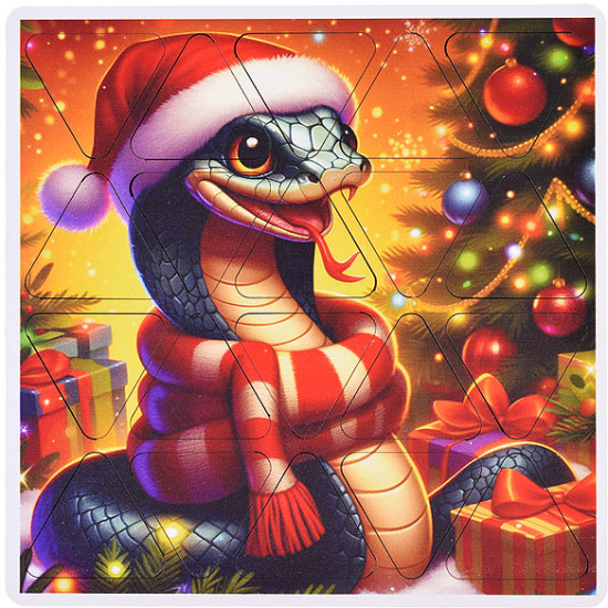 Пазл «Змея с шарфом»