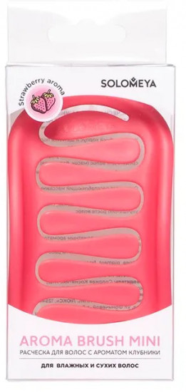 Расческа для сухих и влажных волос с ароматом клубники