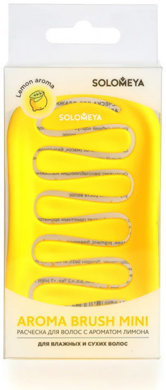 Расческа для сухих и влажных волос с ароматом лимона