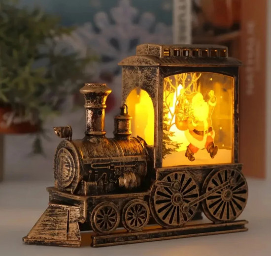 Новогодний светильник-паровоз