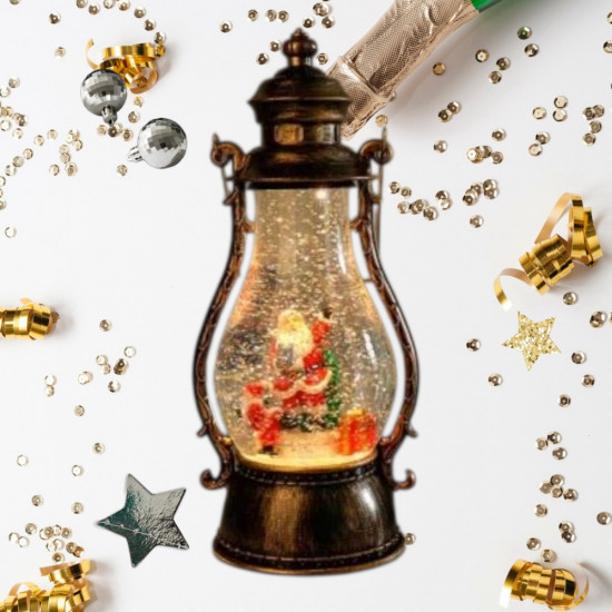 Музыкальный светильник-фонарь с Санта Клаусом