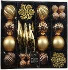 коричневый с золотом