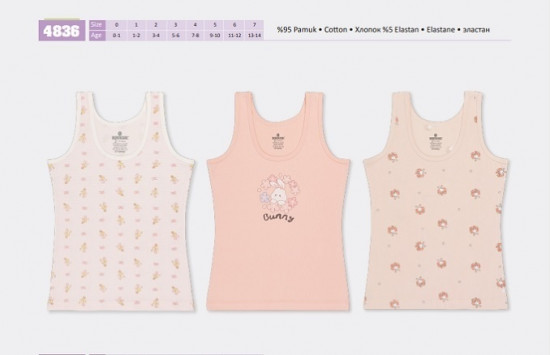 Комплект маек для девочек