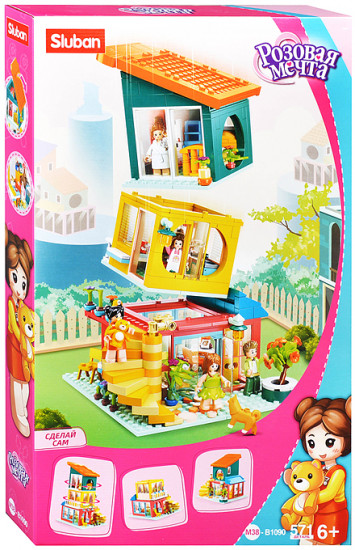 Конструктор «Розовая мечта. Трехэтажный дом»