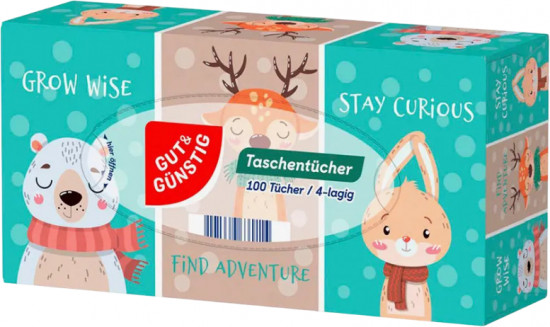 Салфетки бумажные для рук и лица