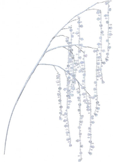 Ветка декоративная с акриловыми бусами