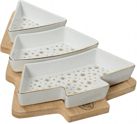 Менажница на деревянной подставке