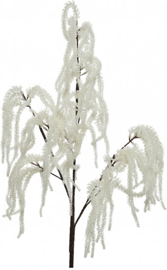 Ветка декоративная с белыми сережками