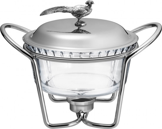 Блюдо на подставке с крышкой «Охота»