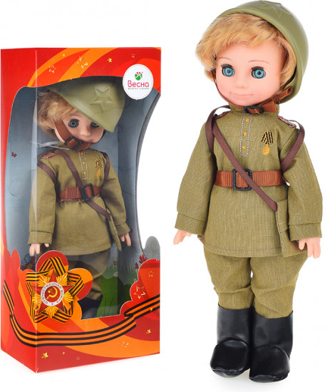 Кукла «Пехотинец с каской»