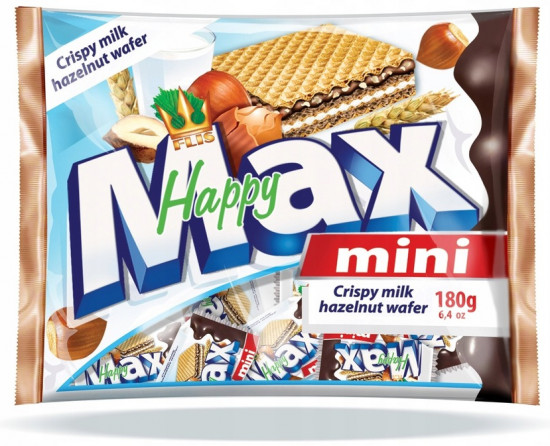 Вафли мини с лесным орехом «Happy Max»