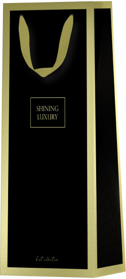 Пакет под бутылку подарочный «Black»