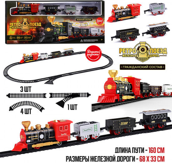 Железная дорога «Ретро поезд. Гражданский состав»