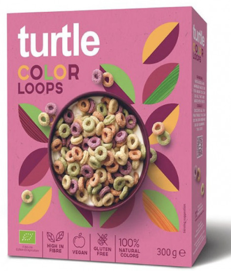 Органический готовый завтрак без глютена «Цветные колечки»