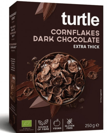 Органический готовый завтрак без глютена «Кукурузные хлопья с темным шоколадом»