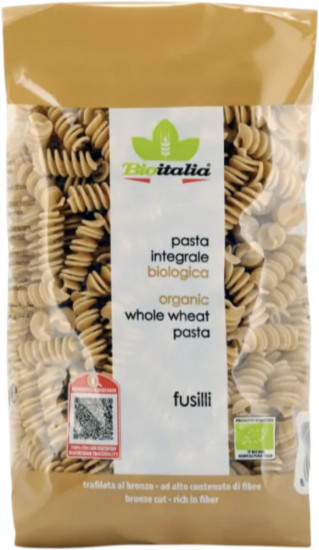 Макароны органические из цельной пшеницы «Fusilli»