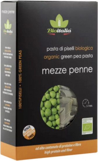 Макароны органические из зеленого гороха «Penne»