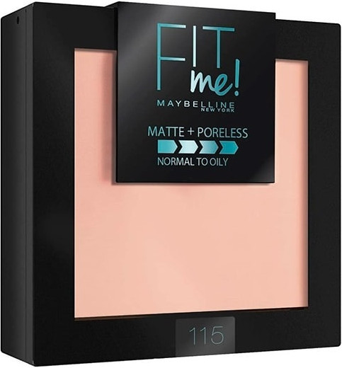 Пудра для лица «Fit Me Matte+Poreless», оттенок 115 Слоновая кость