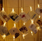 Гирлянда с прищепками