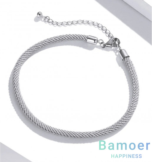 Плетёный браслет «Лунный свет»