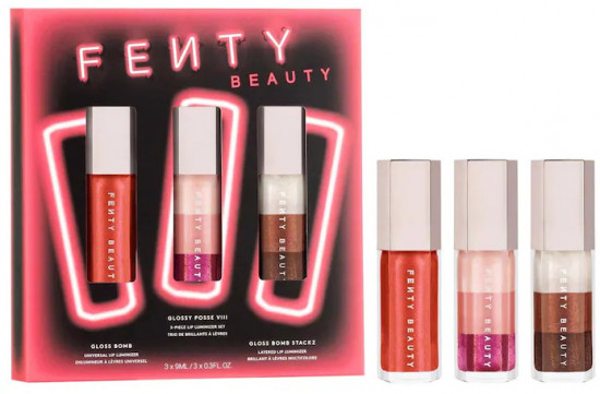 Набор блесков для губ «Glossy Posse VIII 3-Piece Lip Luminizer Set»