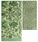 Комплект полотенец махровых пестротканых «Pianta» (Cleanelly Collection, 50х100 и 70х140, цвет зеленый)