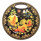 Доска круглая «Кони»