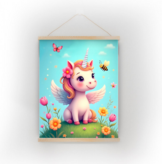 Панно на стену «Единорог на поляне»