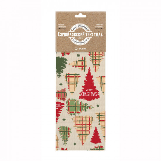 Полотенце вафельное «Merry Christmas»
