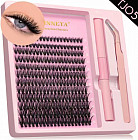 Комплект пучковых накладных ресниц «Groinneya»