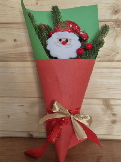 Новогодний букет «Санта»